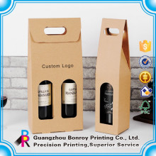 Hot Sale Custom Colorful Glossy Cheap Wine Paper Packaging Box with window